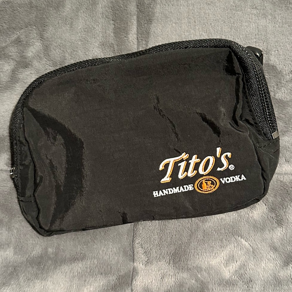 NWOT Tito’s Vodka Fanny Pack Belt Bag Black